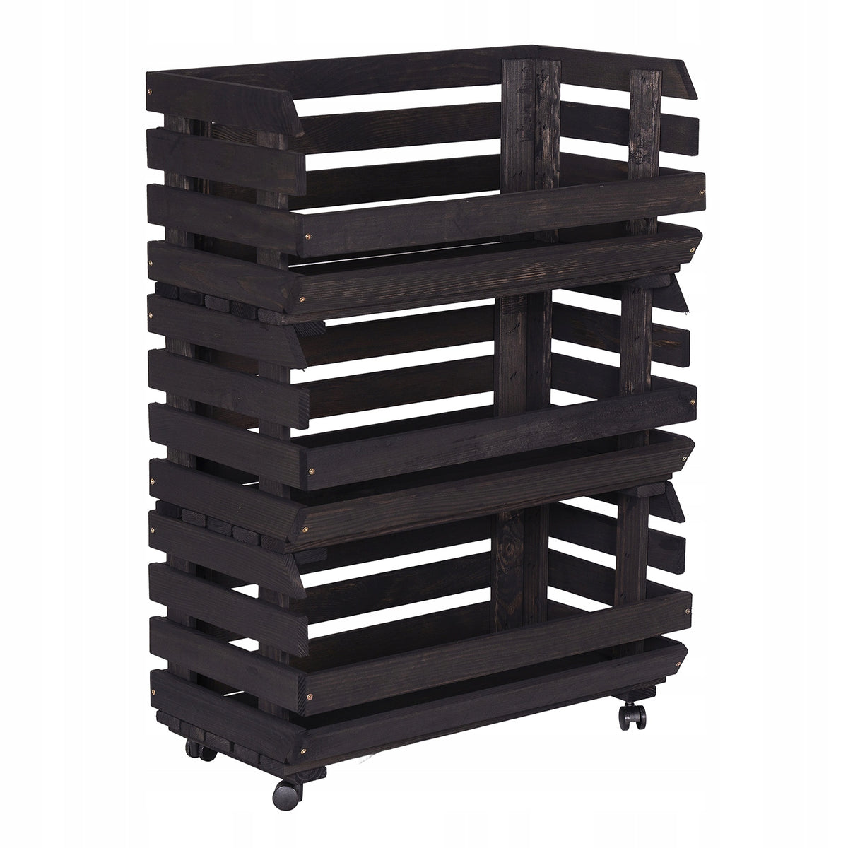 Box box container rack for vegetables and fruits circles rack 57cm black Manufacturer code SC-105