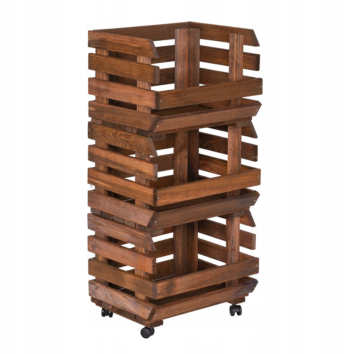 Box box container rack for vegetables and fruits wheels rack 79x37x30 cm Manufacturer code SD-103