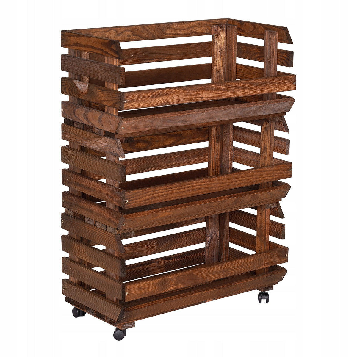 Box box container rack for vegetables and fruits wheels rack 79x57x30 cm Manufacturer code SD-105