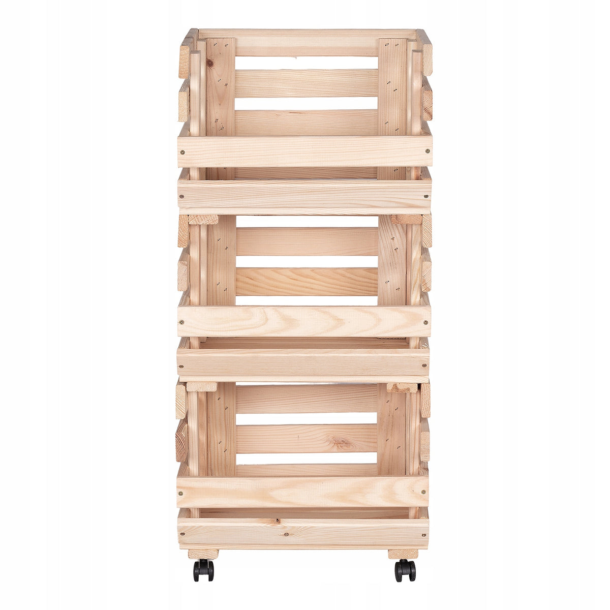 Box for vegetables and fruits wooden rack on wheels container MANUFACTURER Manufacturer code S-103