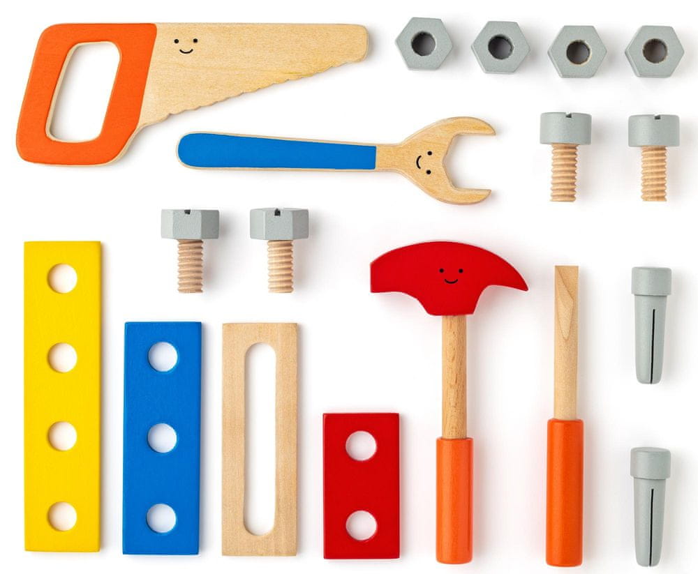 Box with tools for children DIY Woodyland Packaging status original