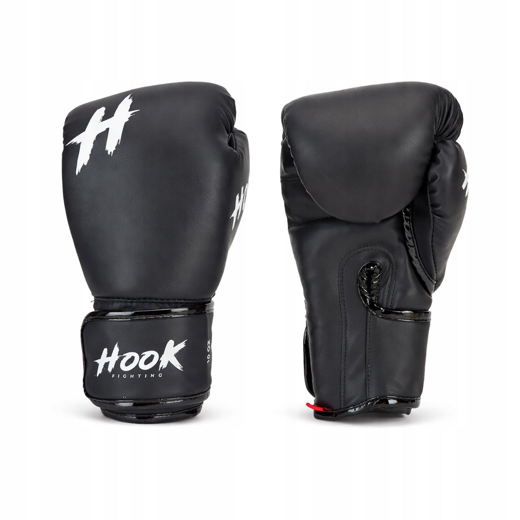 Boxing Gloves 14oz Sparring Black HOOK FIGHTING Ready To Spar