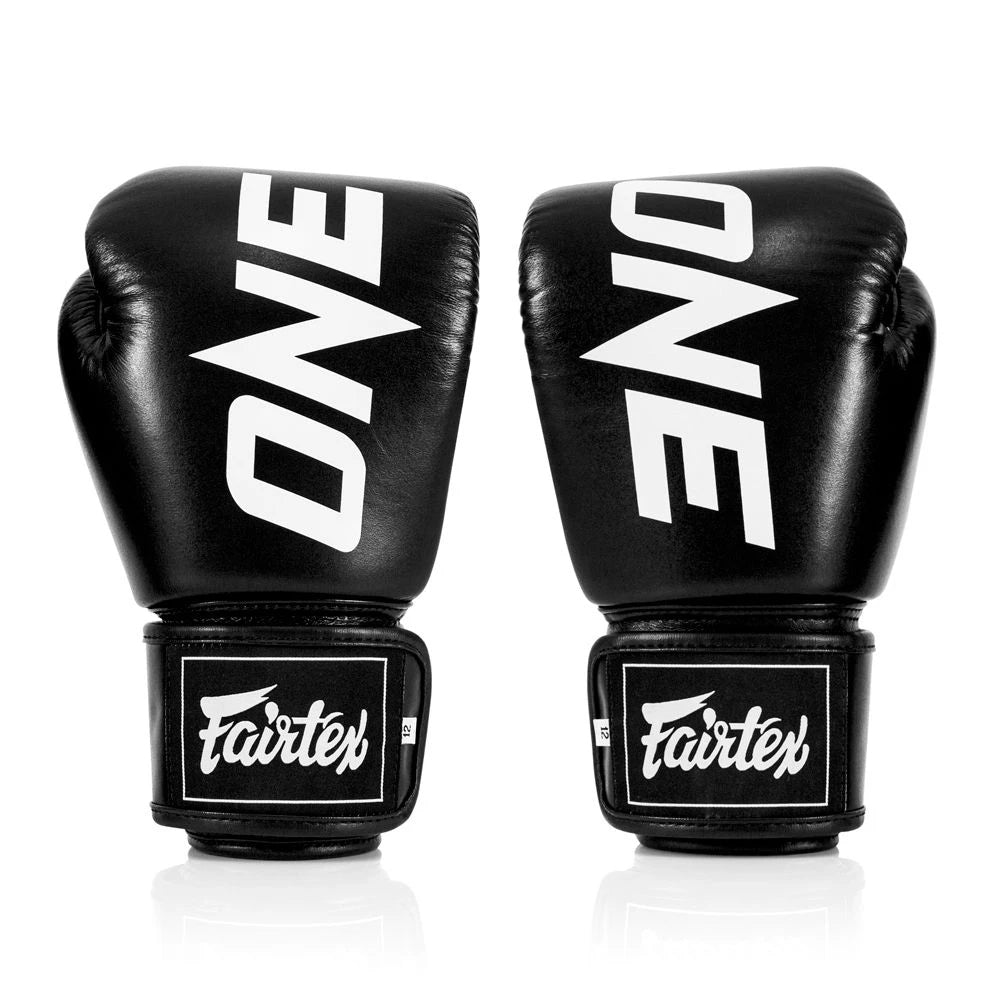 Boxing Gloves Fairtex BGV1 ONE 12oz Genuine Leather Black Packaging status original