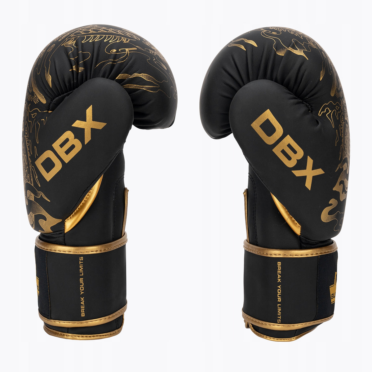 Boxing gloves DBX BUSHIDO "Gold Dragon" gold/black 14 oz Brand DBX BUSHIDO