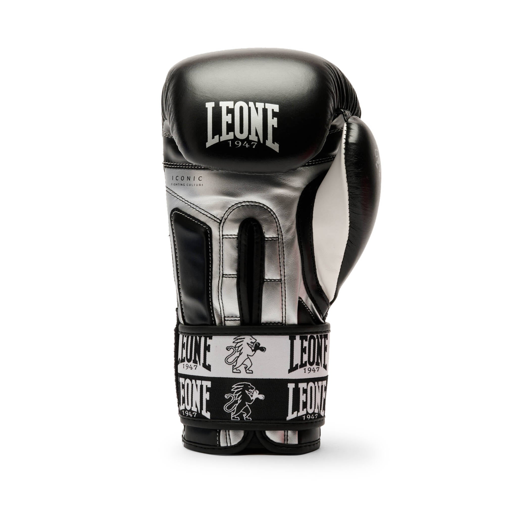 Boxing gloves LEONE 1947 Iconic black Weight of gloves 12 oz