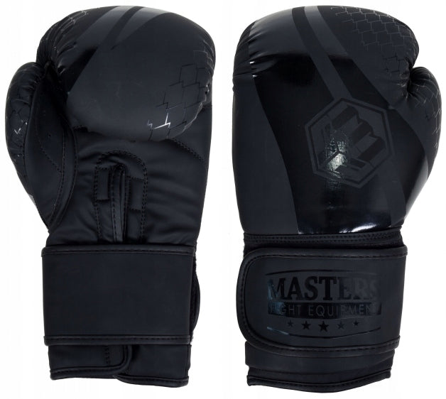Boxing gloves MASTERS RPU-MATT-BLACK 12 oz