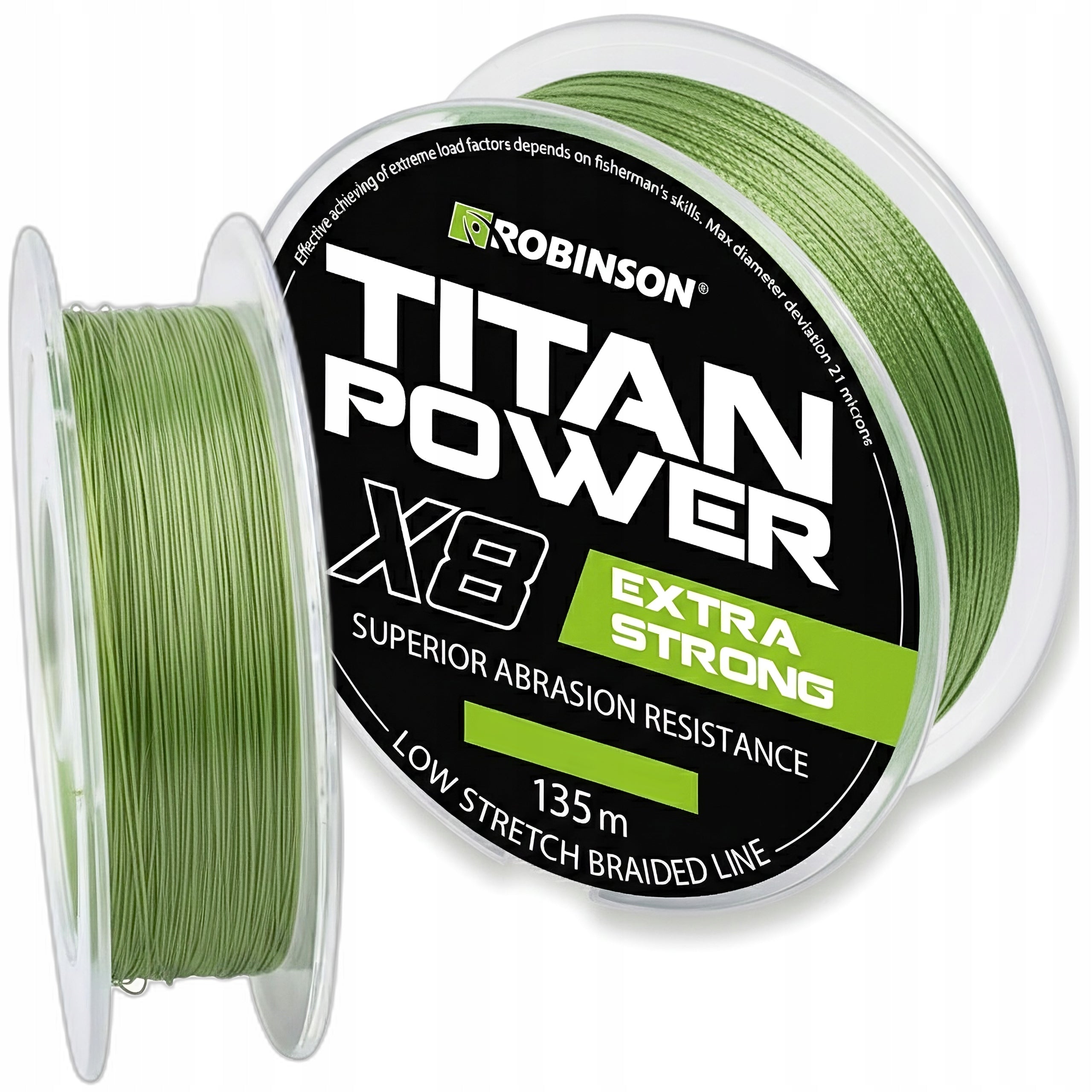Braid Spinning Fishing 0.20 26kg 135m 8 Weave for Pike GREEN