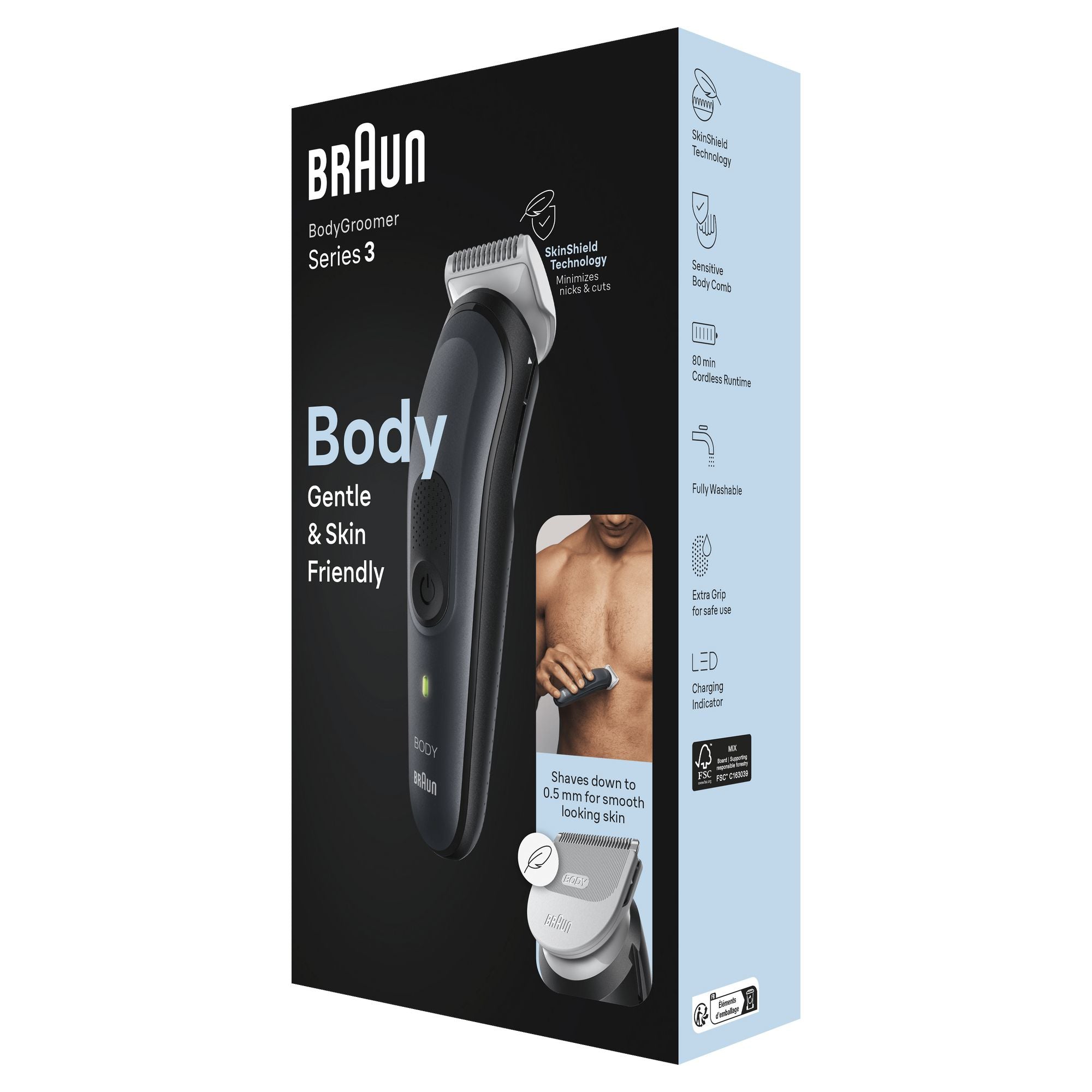 Braun 3 BG3340 Bodygroomer Men's Body Machine Series 3 Manufacturer code 416982