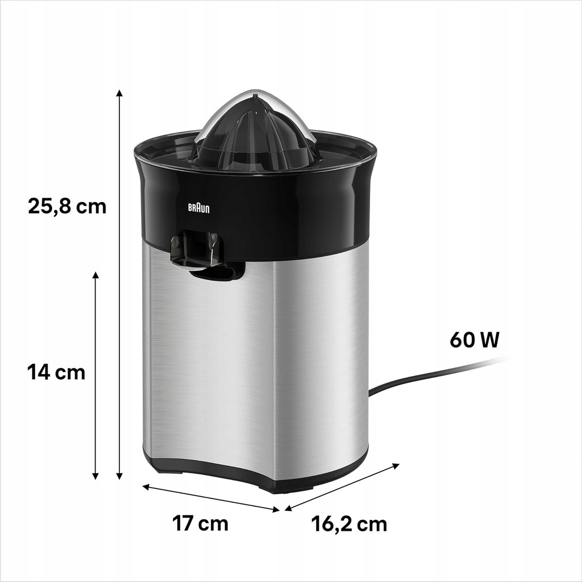 Braun Citrus juicer automatic start Brand Braun