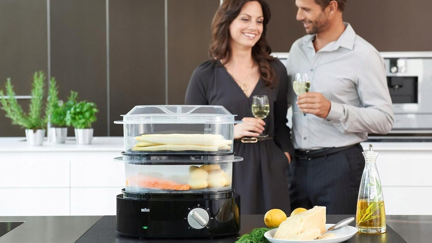 Braun FS 5100 Identity Collection Food Steamer, Black, 6.2L, BPA Free Brand Braun