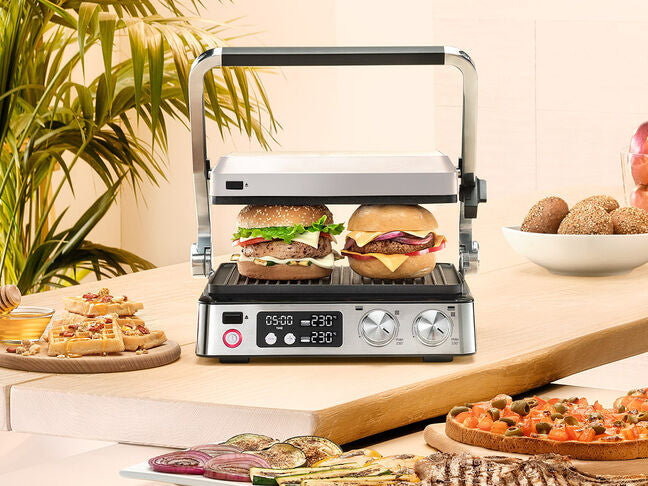 Braun MultiGrill 7 CG7044 contact electric grill silver/gray 2000 W Dominant color silver/gray
