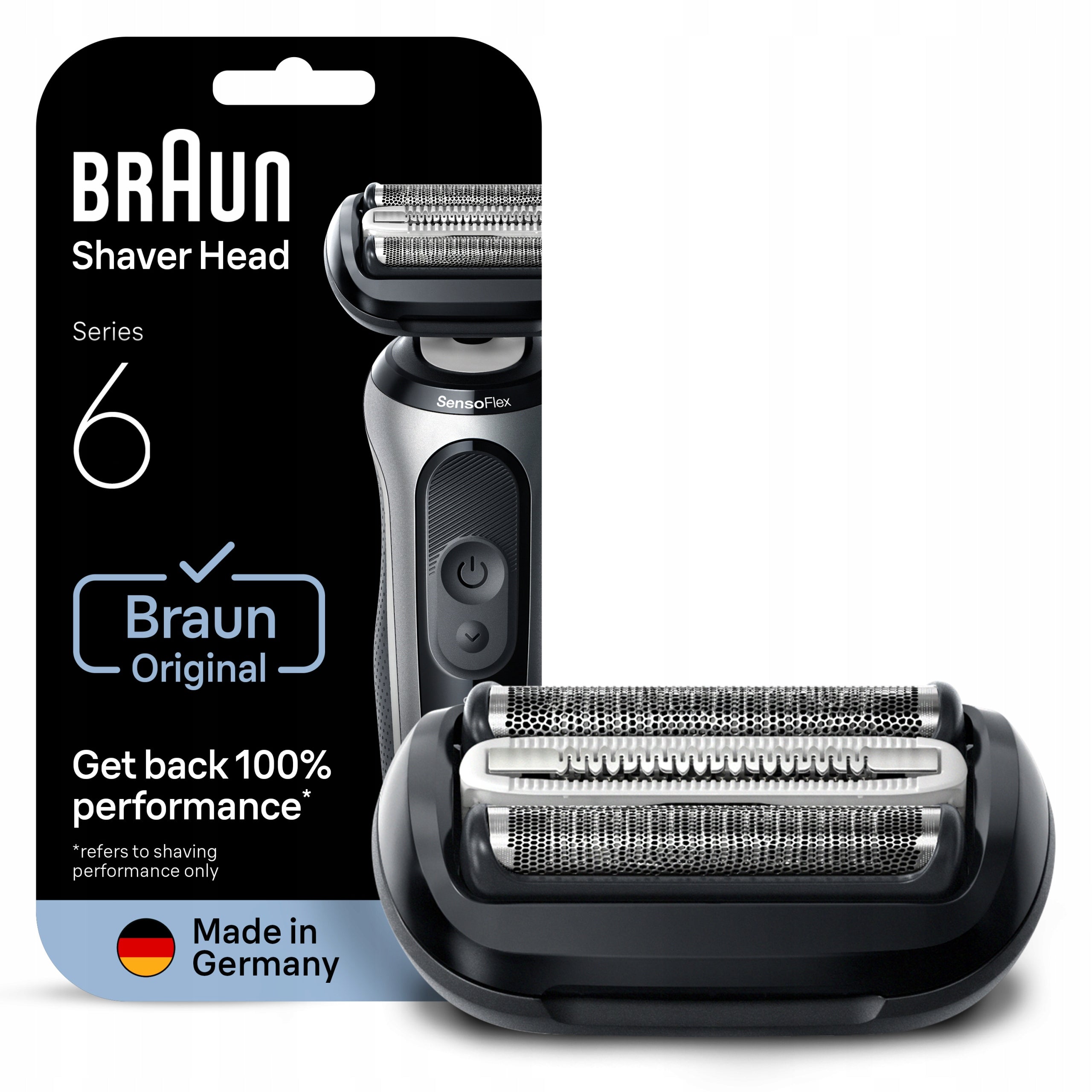 Braun ORIGINAL Replacement Electric Shaver Head Series 6, 64B Brand Braun