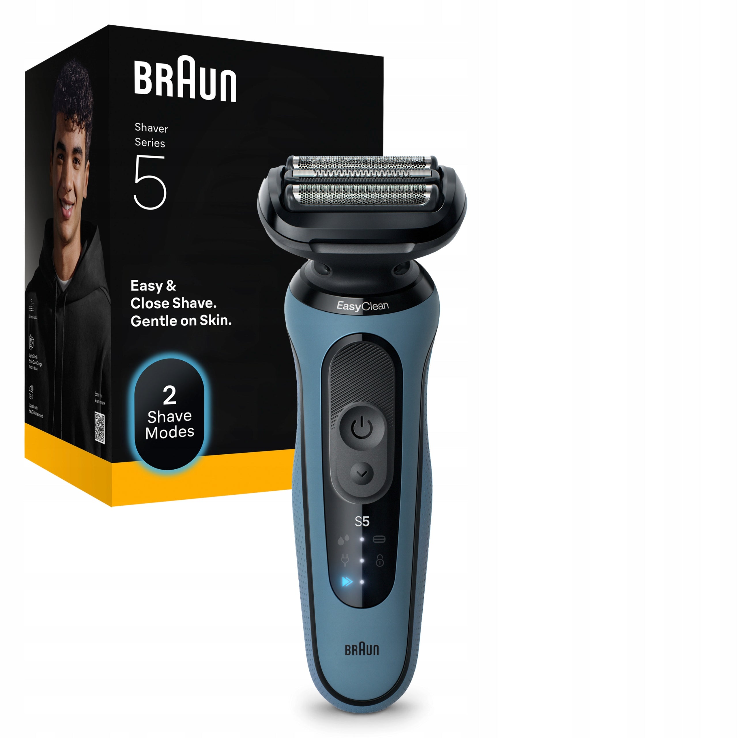 Braun Series 5, 52-A1000S Electric Shaver, Blue