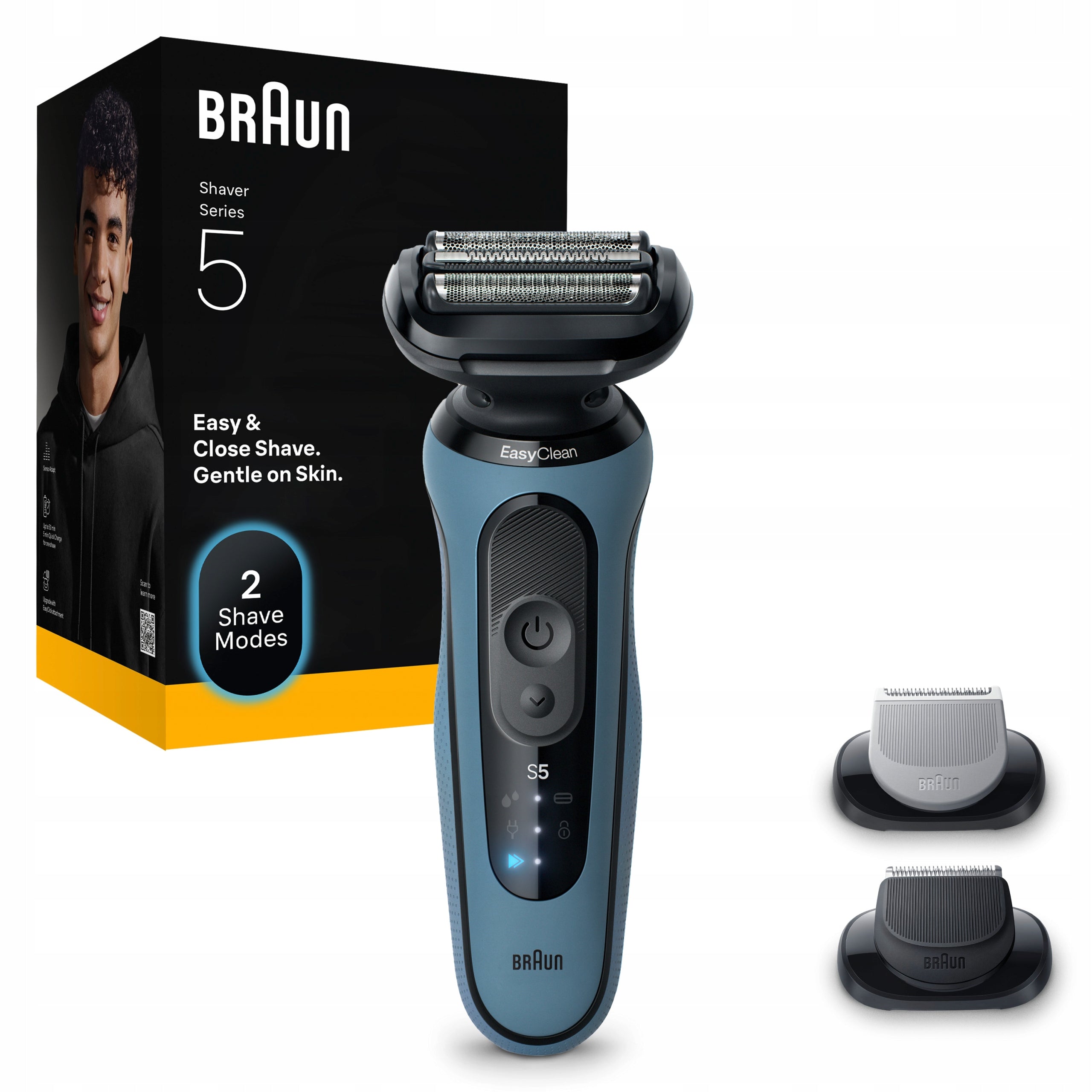 Braun Series 5 52-A1650S Electric Shaver, Razor, Blue