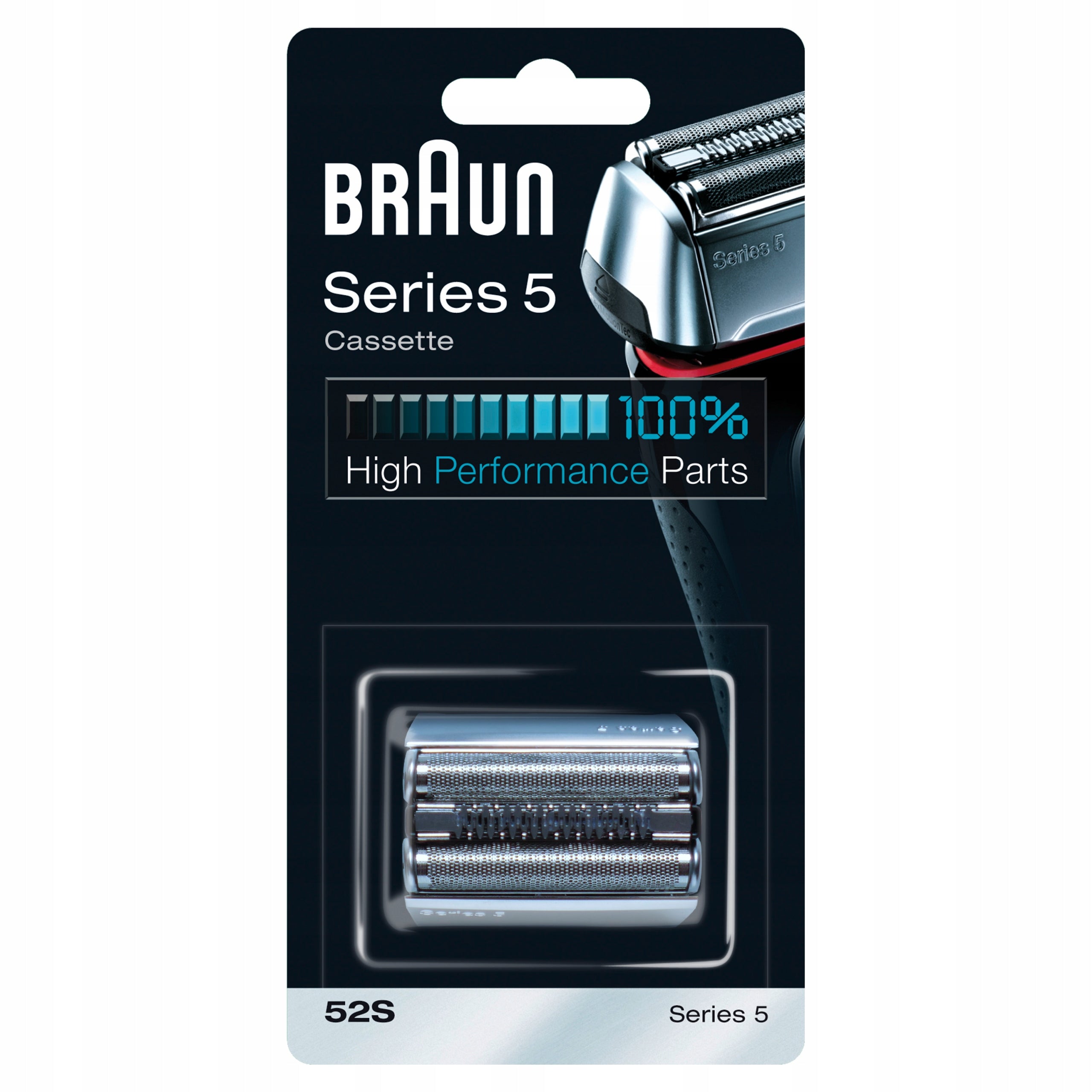 Braun Series 5 52S Replacement Electric Shaver Head - Silver