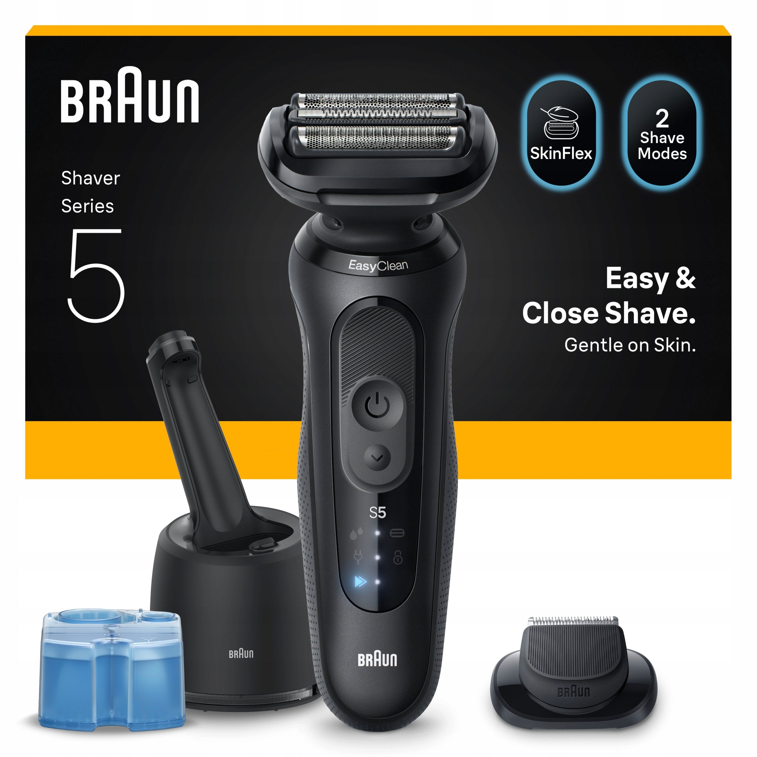 Braun Series 5 Electric Shaver, SmartCare 4in1, 52-N7200CC, For Dad Packaging status original