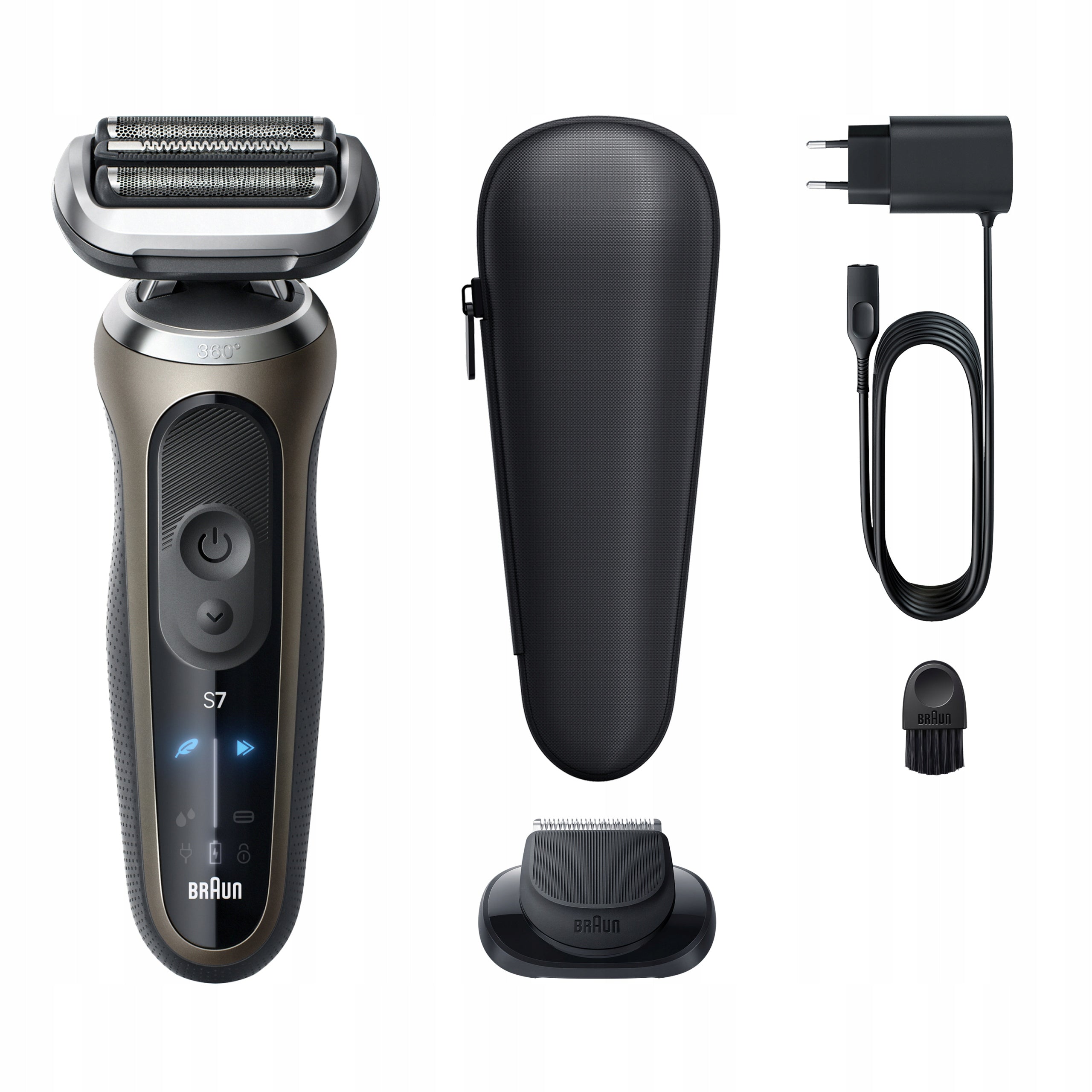 Braun Series 7 72-C1200S, Electric Shaver, Razor, Gold Packaging status original