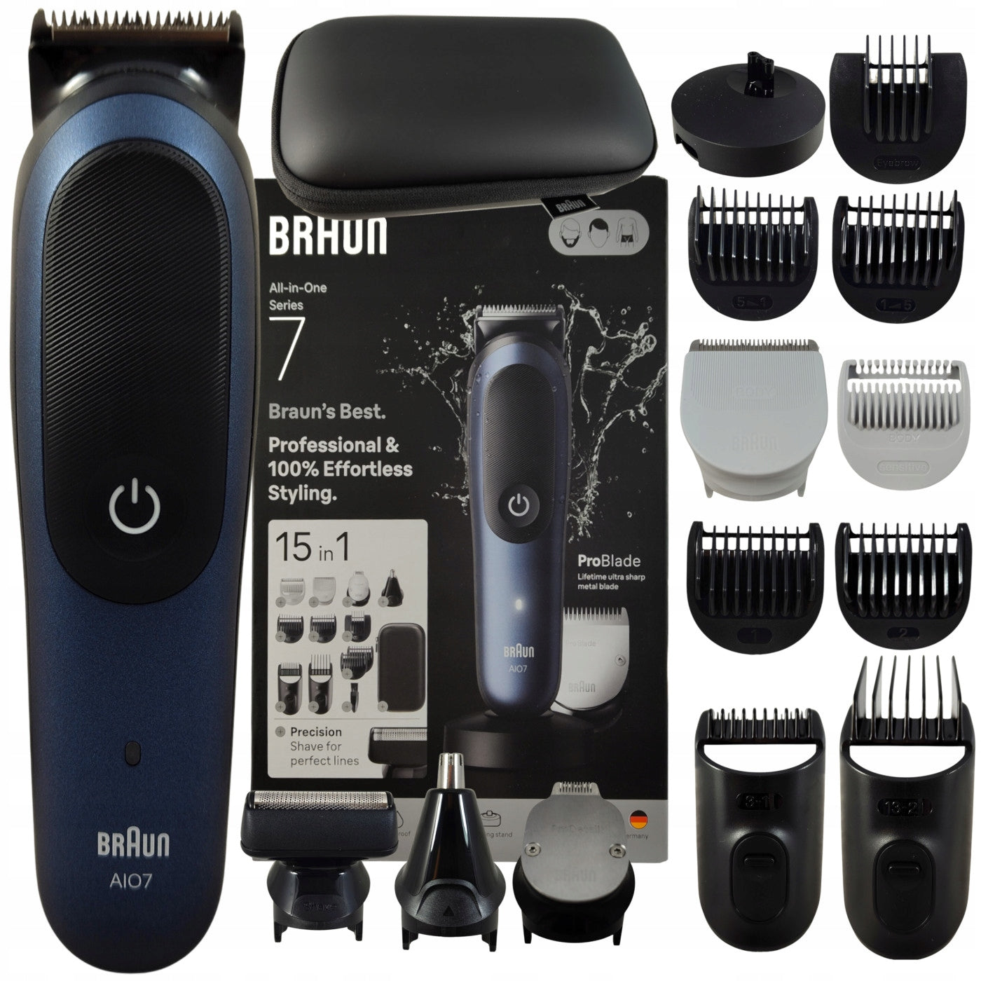 Braun Series 7 AIO7580 Multifunctional 15in1 Body Care Kit