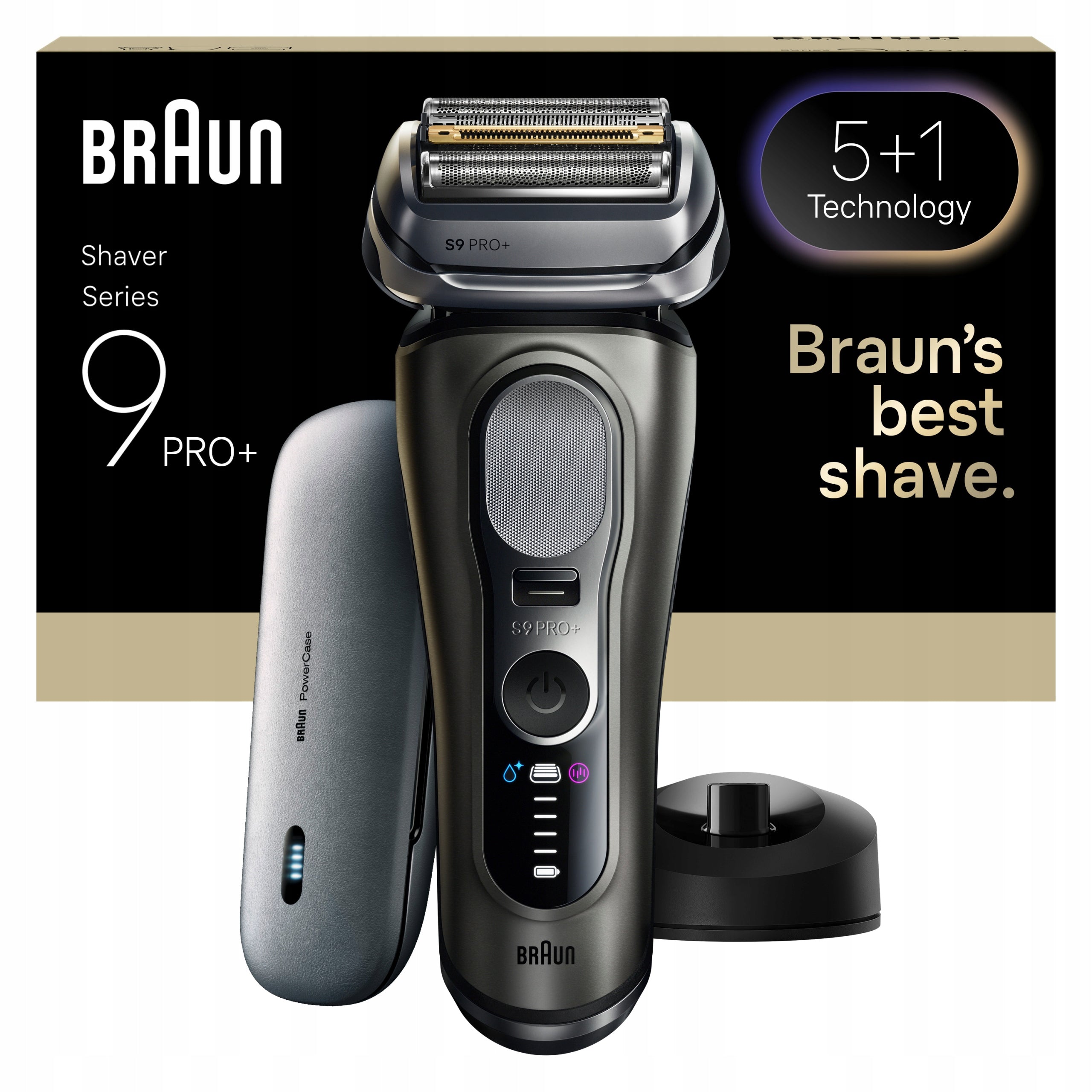 Braun Series 9 PRO+ SensoAdapt 9625S shaver, 5+1 precision blades Brand Braun