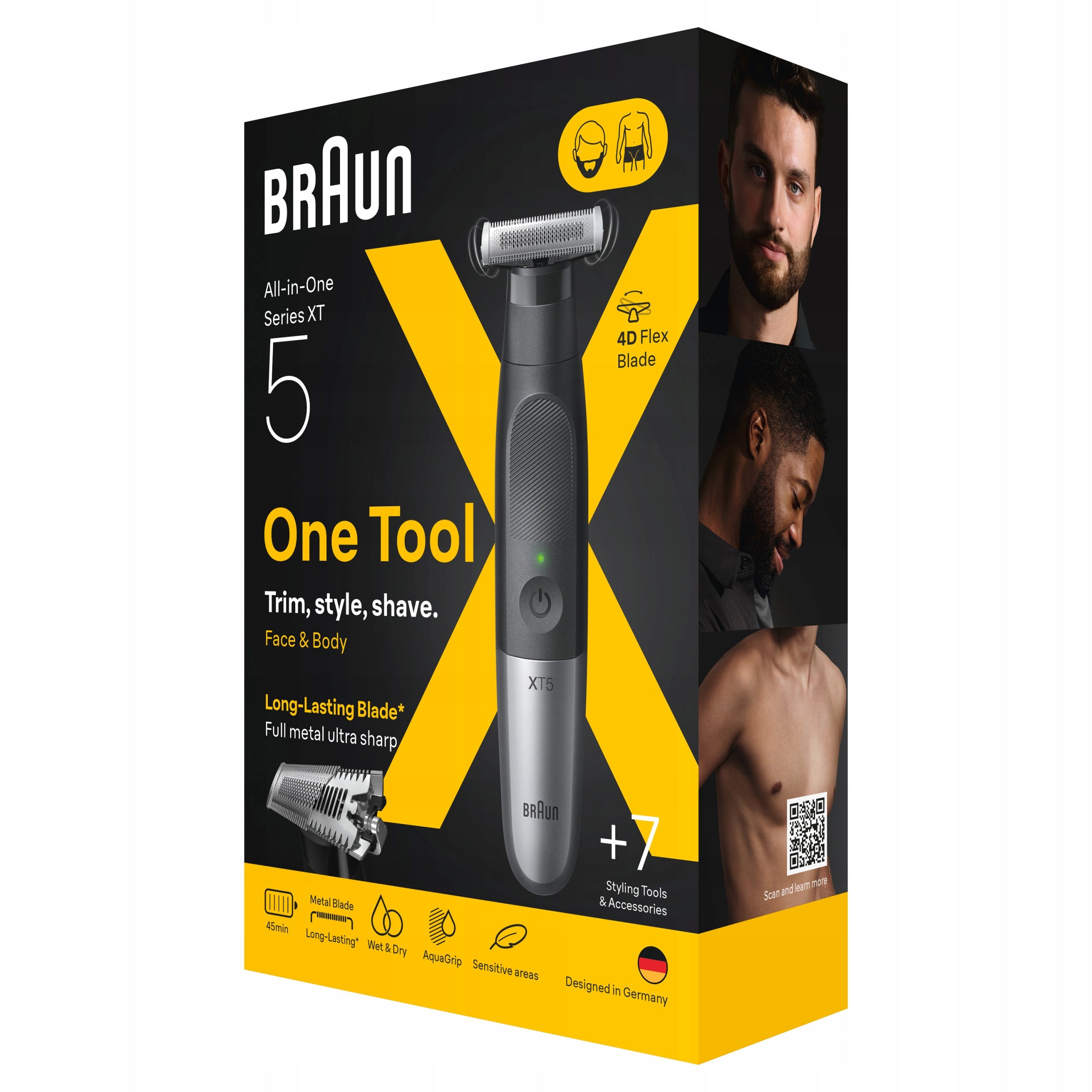 Braun Series X Beard Trimmer and Shaver + Extra Blade Styler XT20 Packaging status original