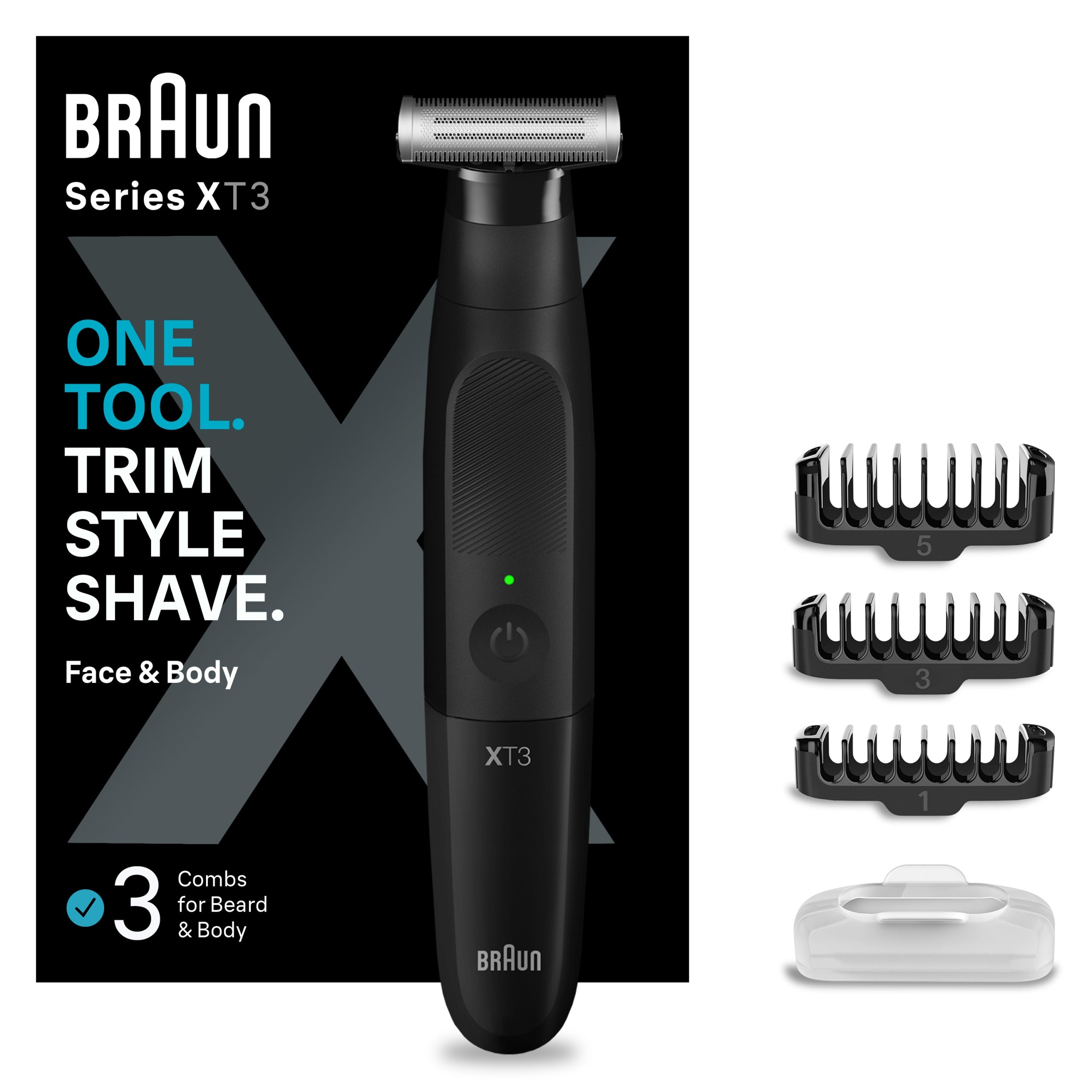 Braun Series X XT3100 Beard and Hair Trimmer, Gift for Guy Manufacturer code XT3