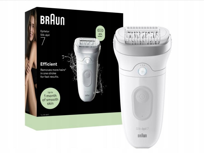 Braun Silk epil 7 SE7-000, Wet/Dry Hair Removal Epilator for Women