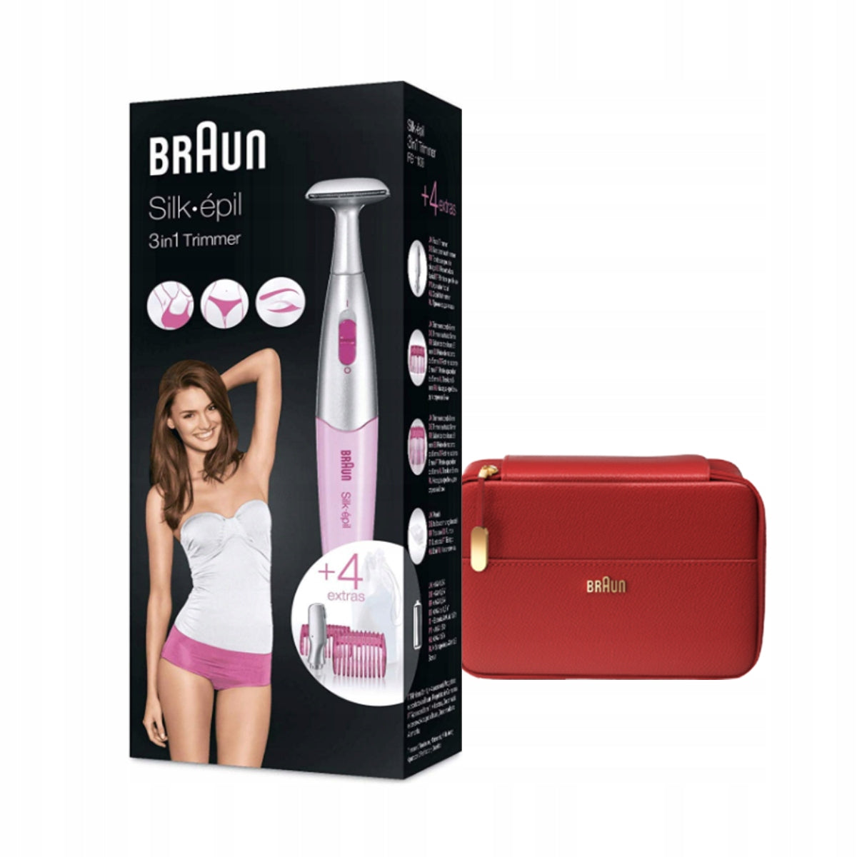 Braun Silk-épil FG 1100 Bikini area trimmer for women pink + FREEBIE