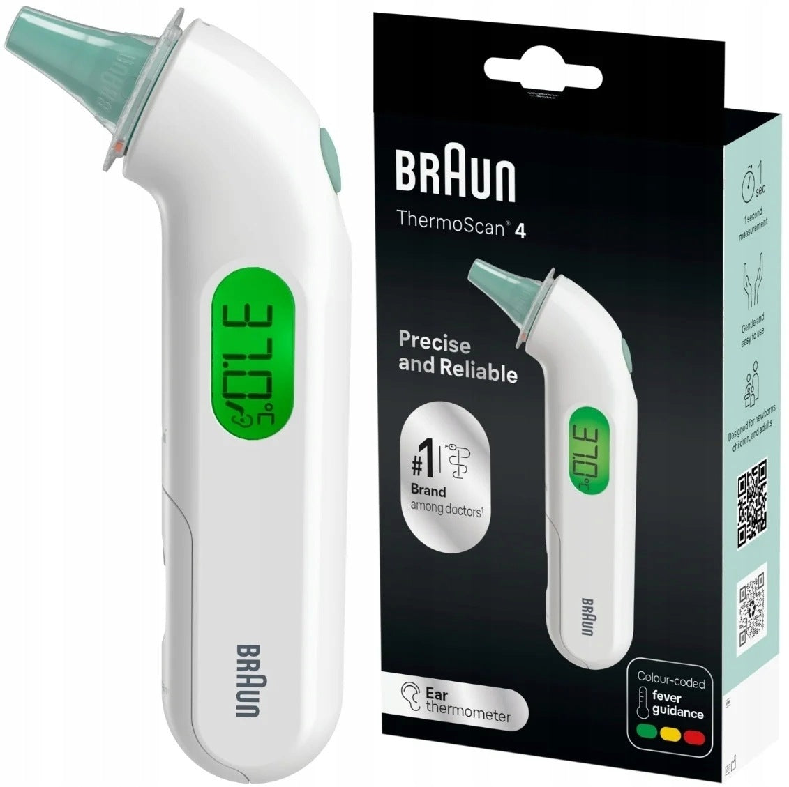 Braun ThermoScan 4 electronic ear thermometer IRT3515 1 pcs.