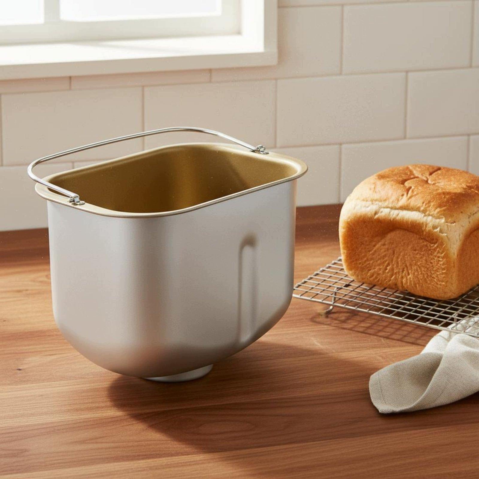 Bread Machine Kneading Bucket Food Grade Bread Maker Insert Simple to Gold Brand no brand