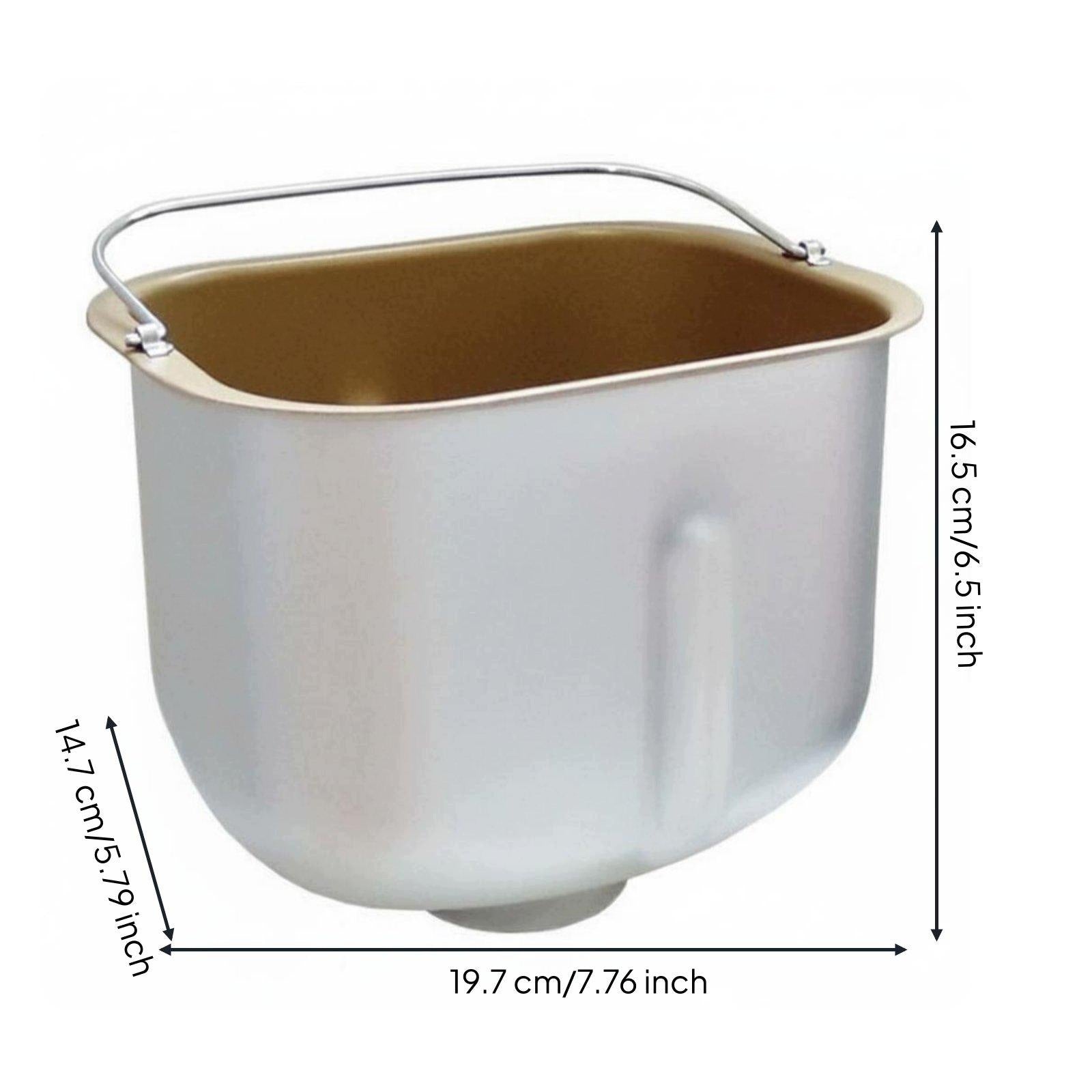 Bread Machine Kneading Bucket Food Grade Bread Maker Insert Simple to Gold Packaging status original