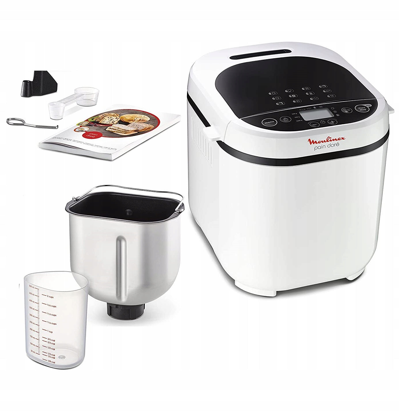 Bread Maker Vending Machine for Cakes 1 kg 720W Moulinex OW210130 White