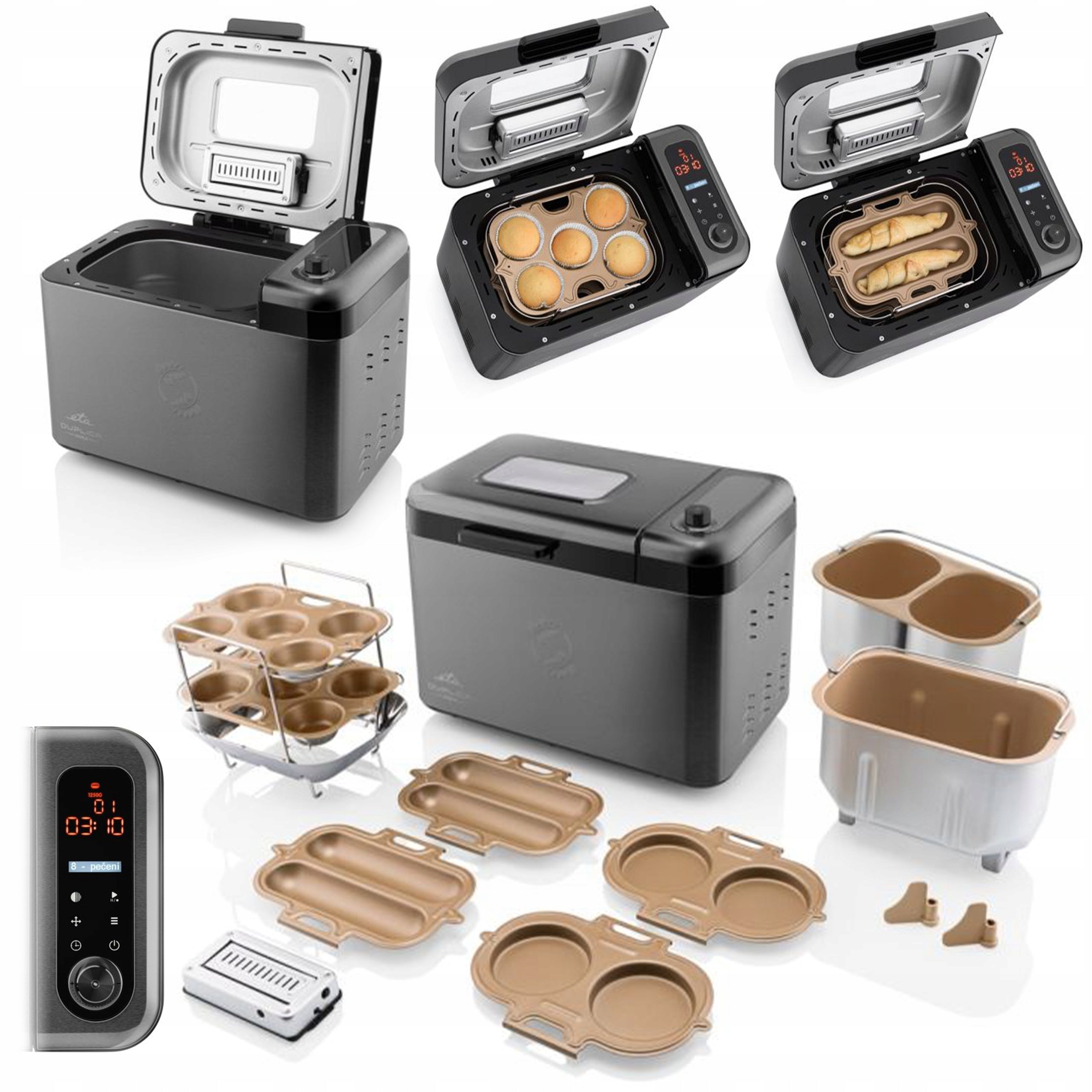 Bread maker Automat 24 Programs 2 Hooks 1,5kg 850W Eta Duplica II