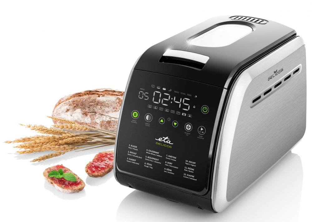 Bread maker ETA Delicca II [ETA714990030] 850W black/inox 1500g Packaging status original