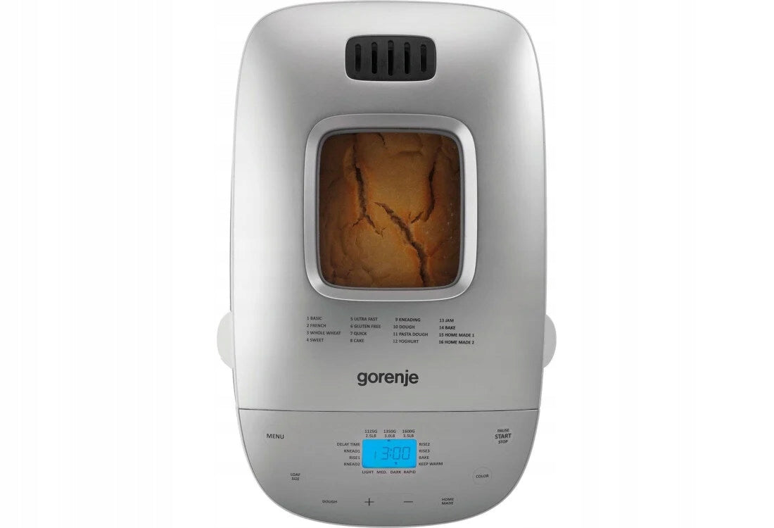 Bread maker GORENJE BM1600WG (41 x 30.7 x 26.8 cm) Dominant color silver/gray