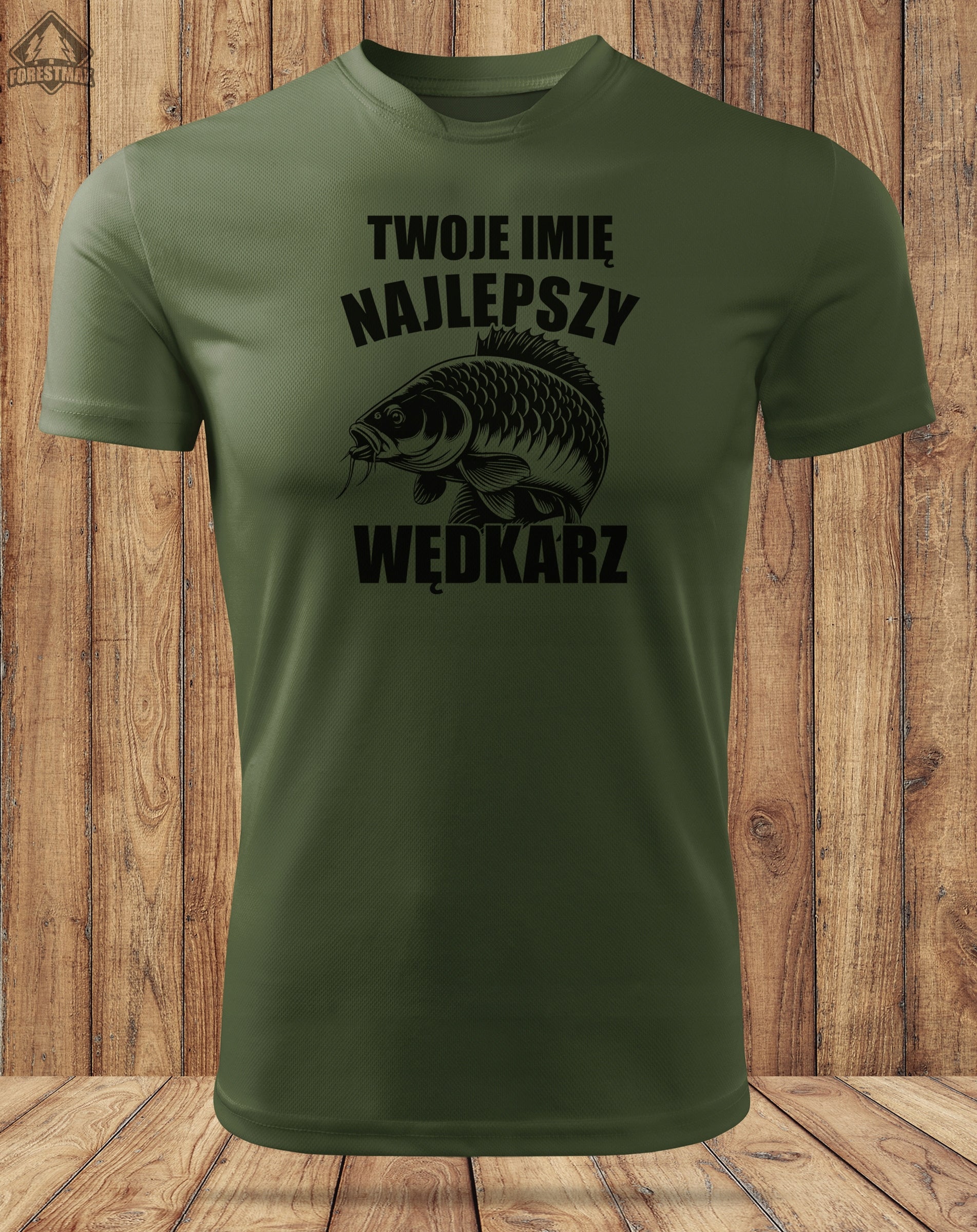 Breathable Functional Men's T-Shirt with YOUR OWN NAME for Gift Size L