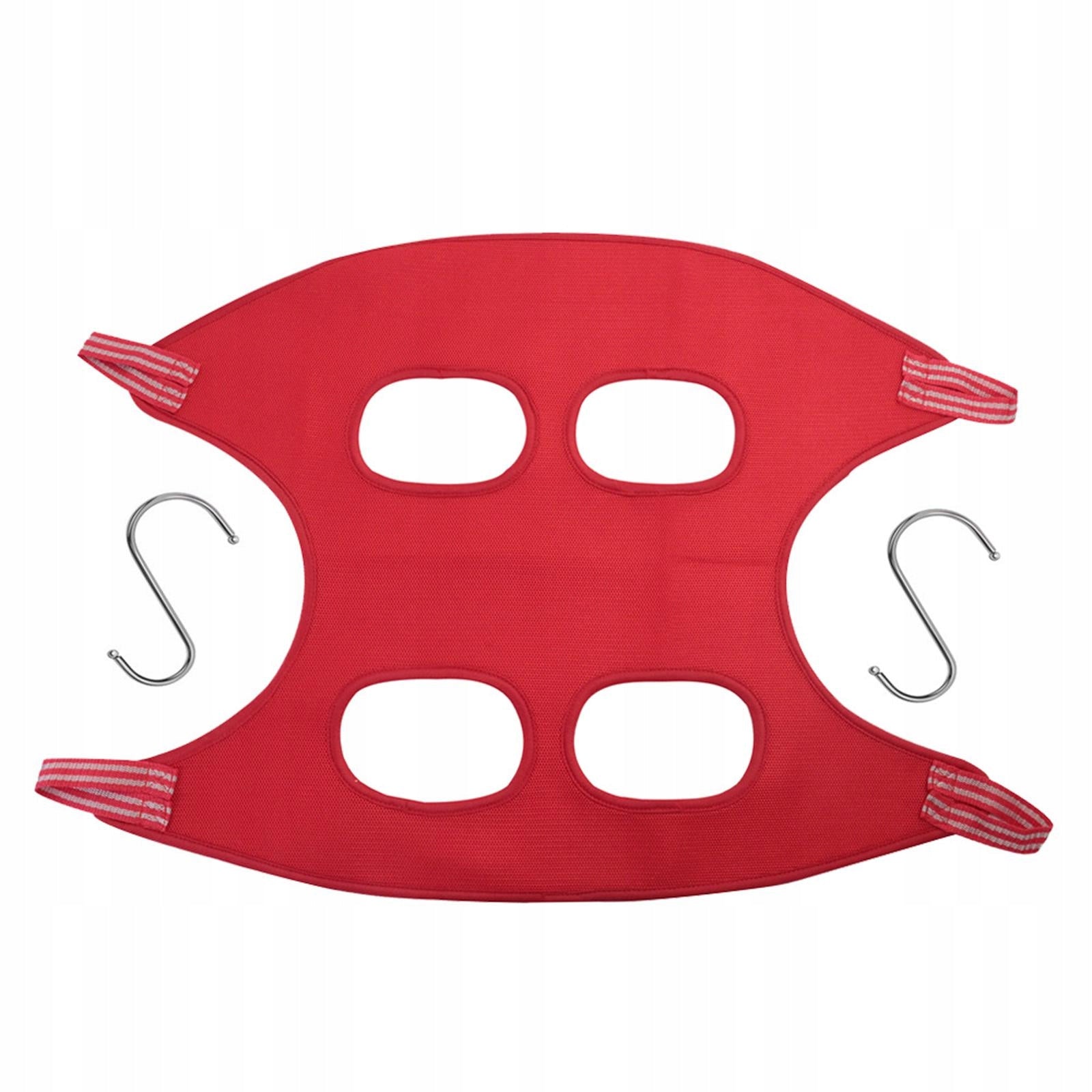 Breathable Pet Grooming Hammock Dog Hanging Harness Dogs Nail Red S Brand no brand