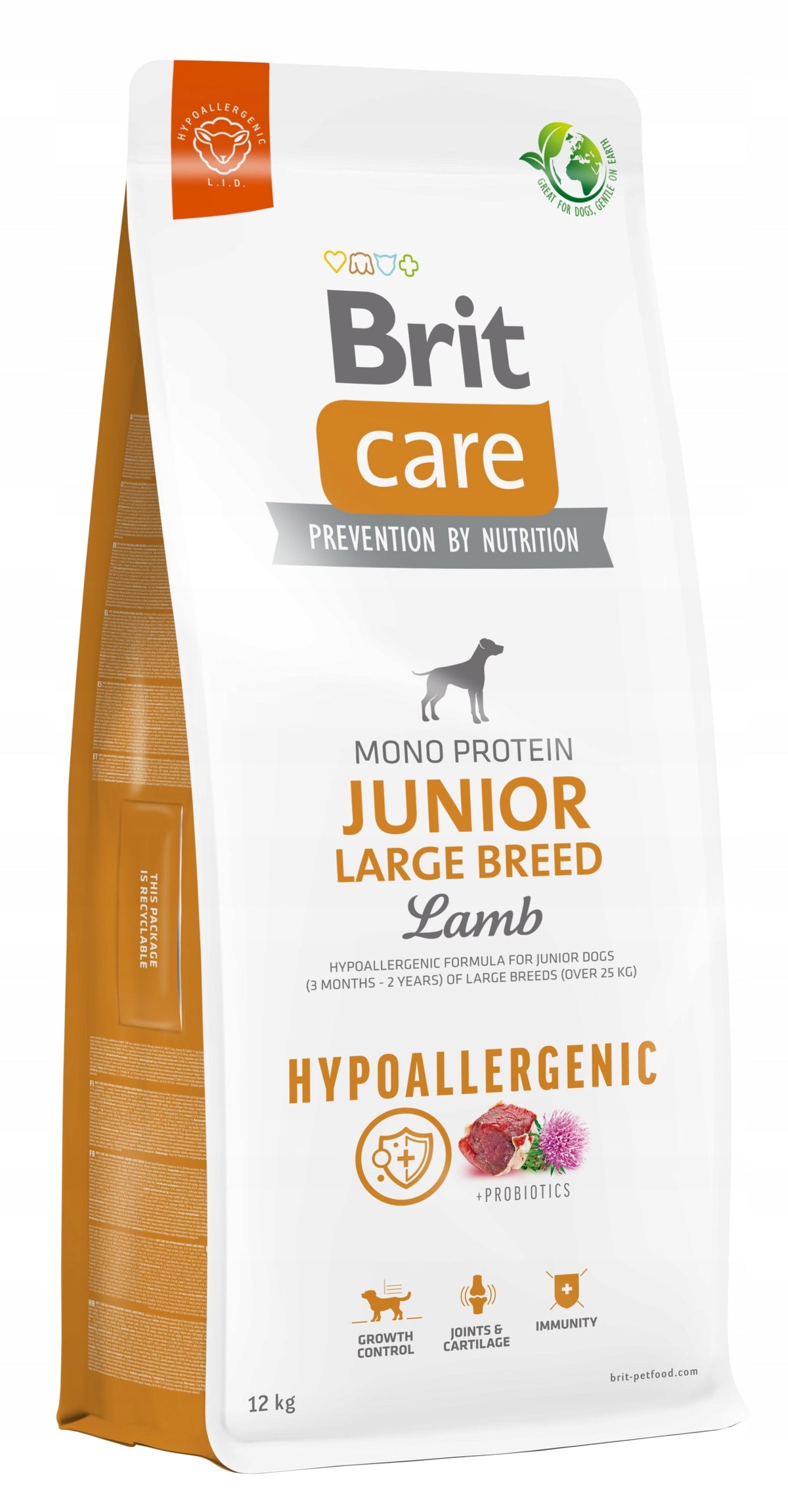 Brit Care Dog Hypoallergenic Junior Large Breed dry food, 12 kg Brand Brit