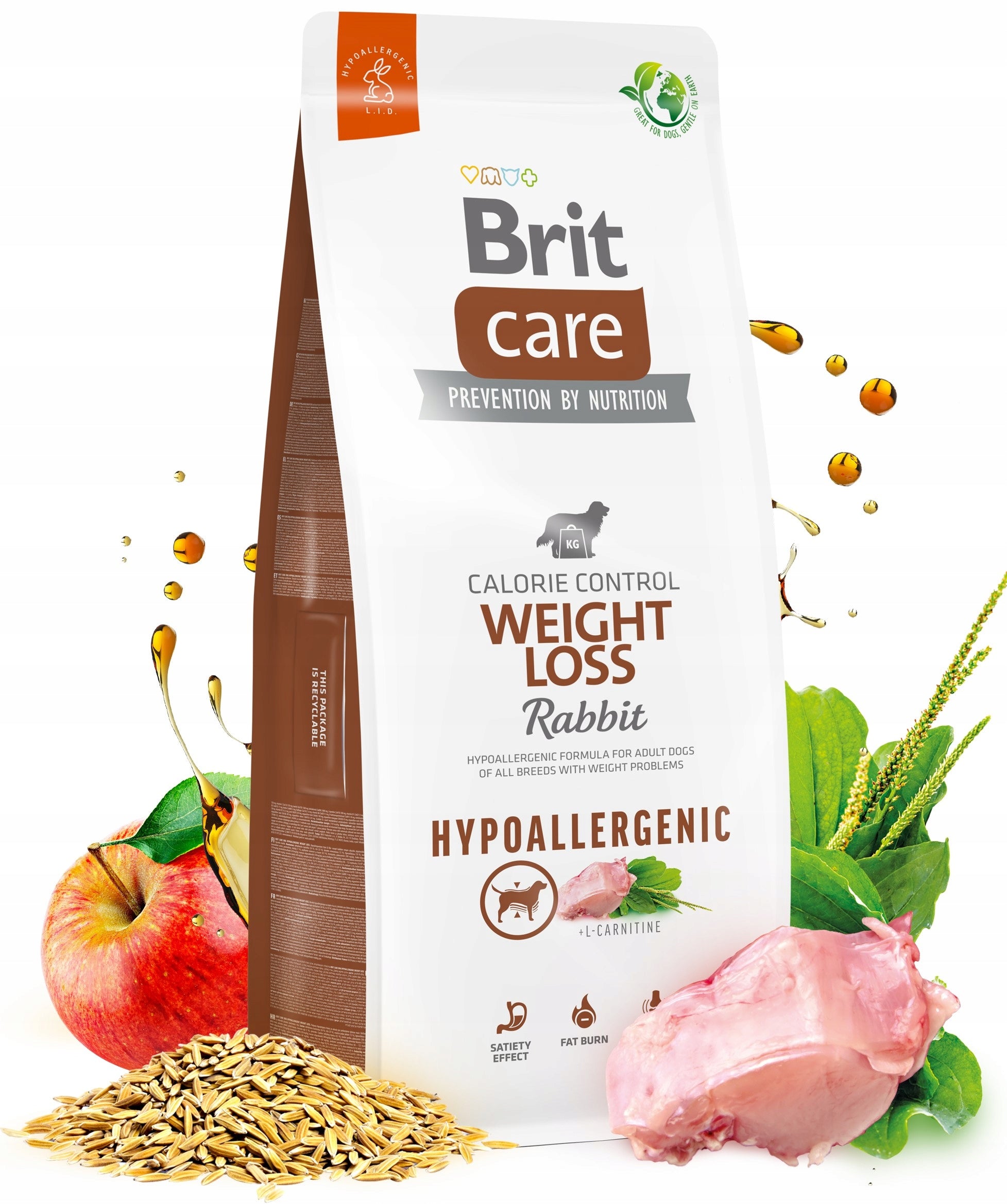 Brit Care Dog Hypoallergenic Weight Loss 12 kg rabbit