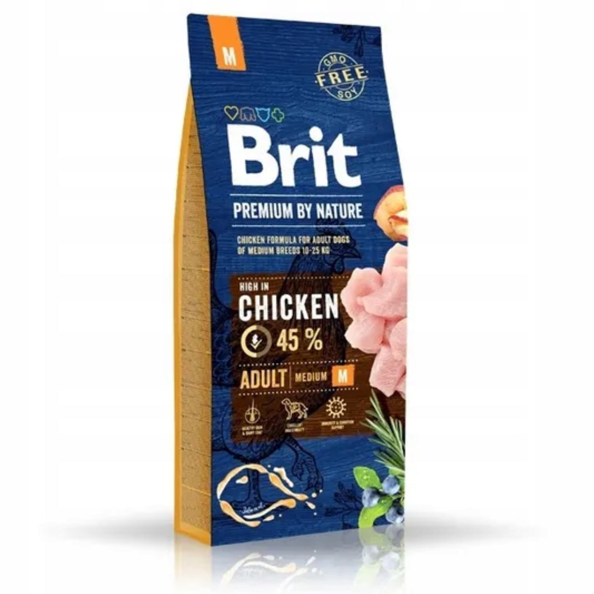 Brit Premium By Nature Adult Medium Chicken Dry Dog Food 15kg