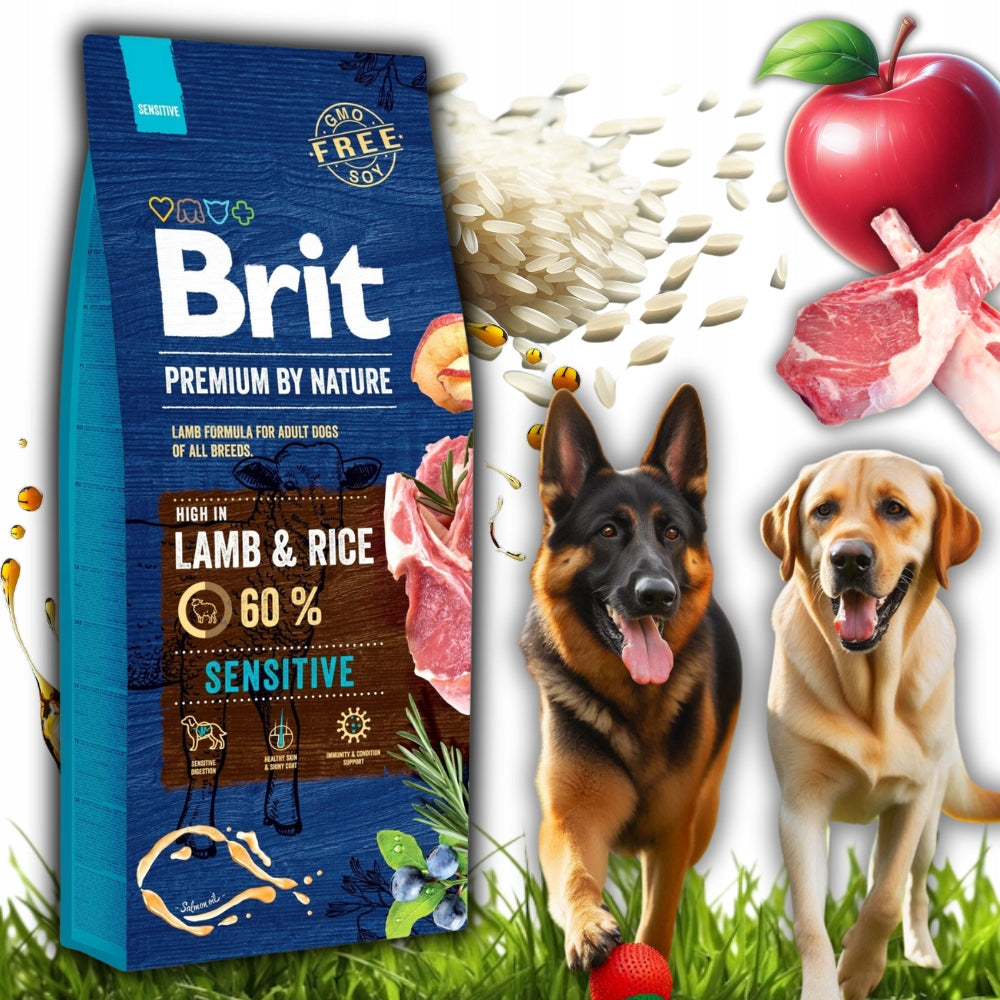 Brit Premium by Nature Sensitive Lamb 15 kg – dry food for dogs