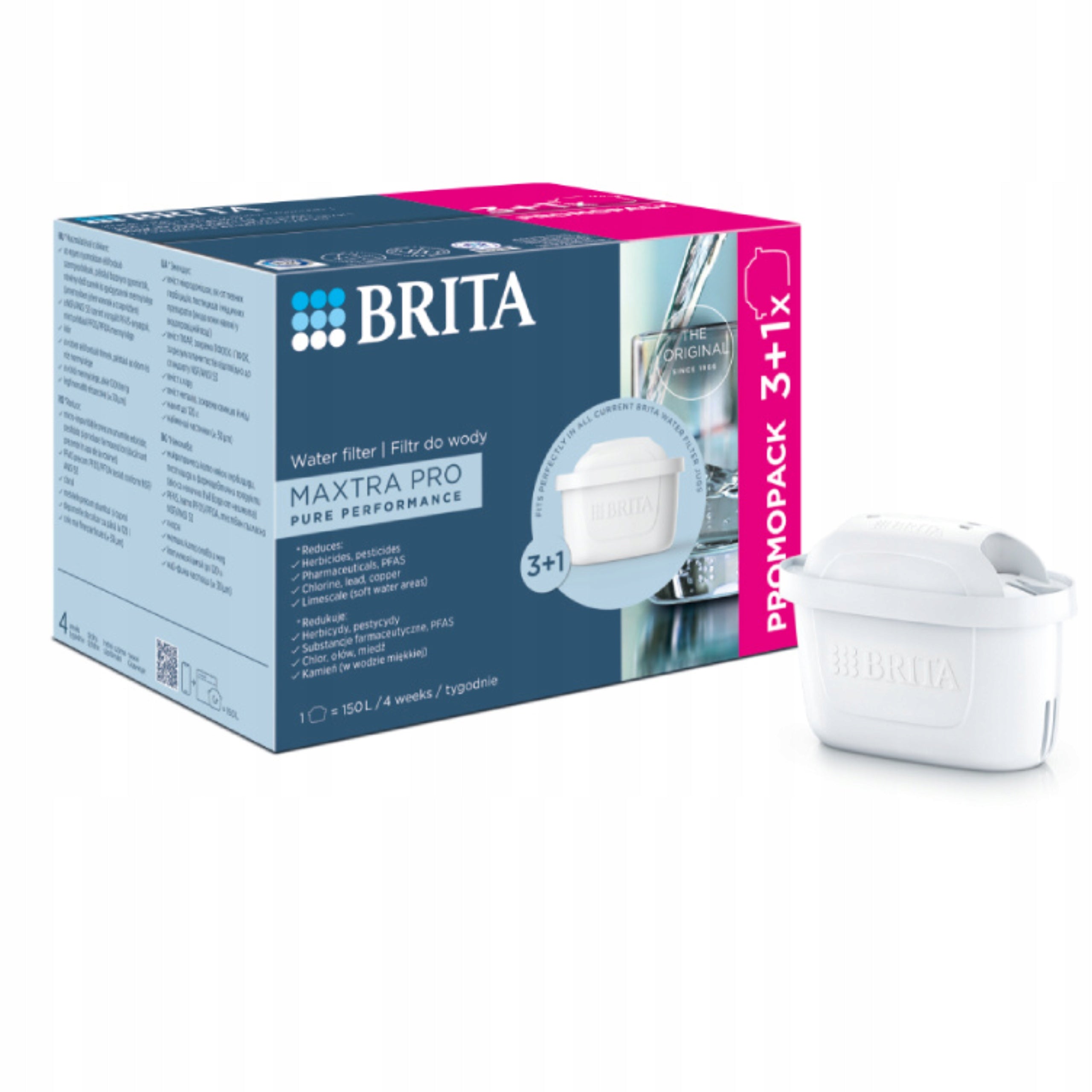 Brita Maxtra Pro Pure Performance 3+1 filter cartridge 4 pcs Brita filter
