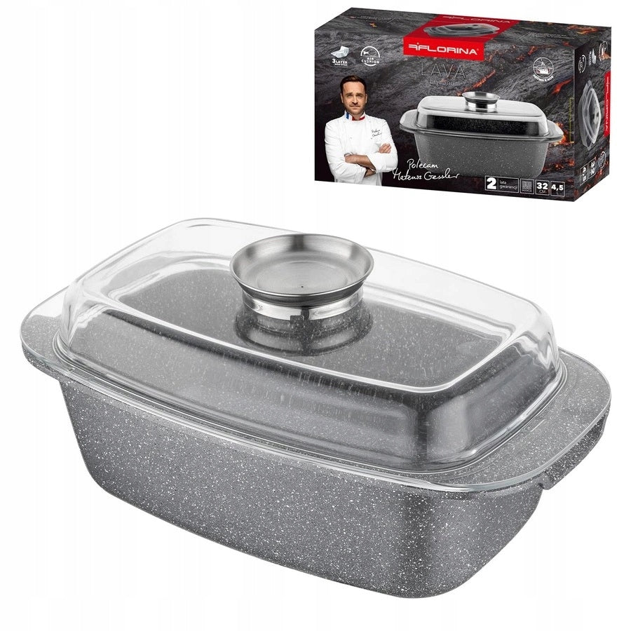 Brittany 5,2L aluminium with flavouring Florina LAVA STONE 32x11 cm
