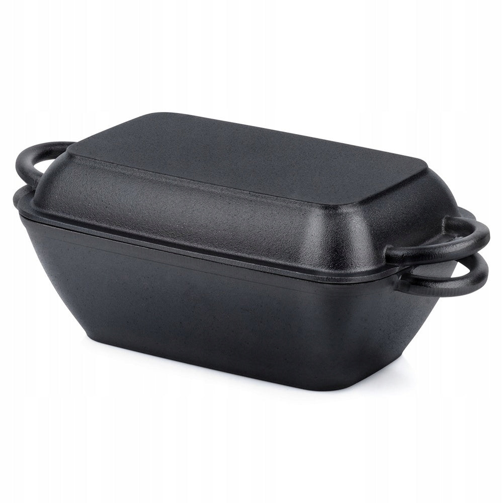 Brittany Cast Iron Brittany Gooseberry Pot Meat Baking Dish 2in1