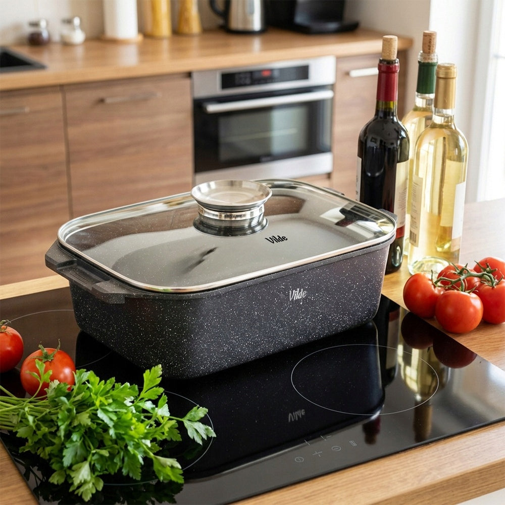 Brittany GRANITe Pan Pot Oven Baking Lid 7,5L Packaging status original