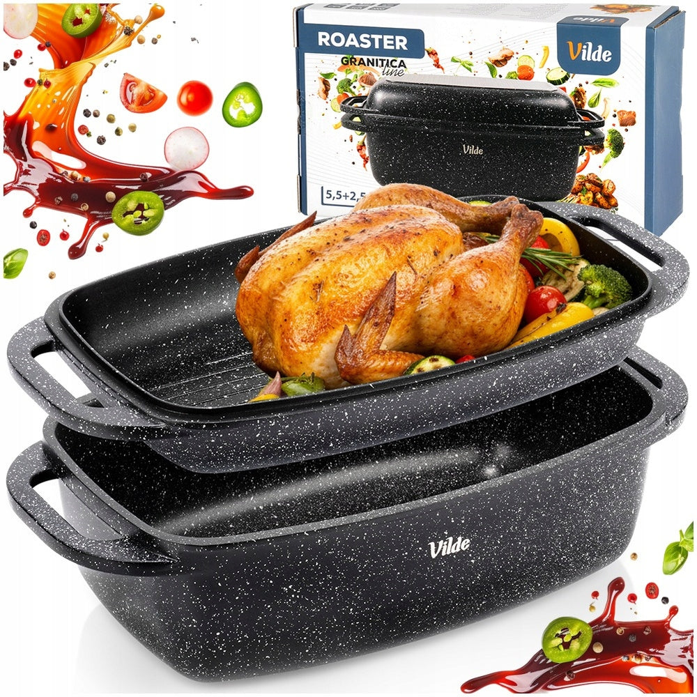 Brittany GRANITe Pan Pot Pan 2in1 for Baking Oven