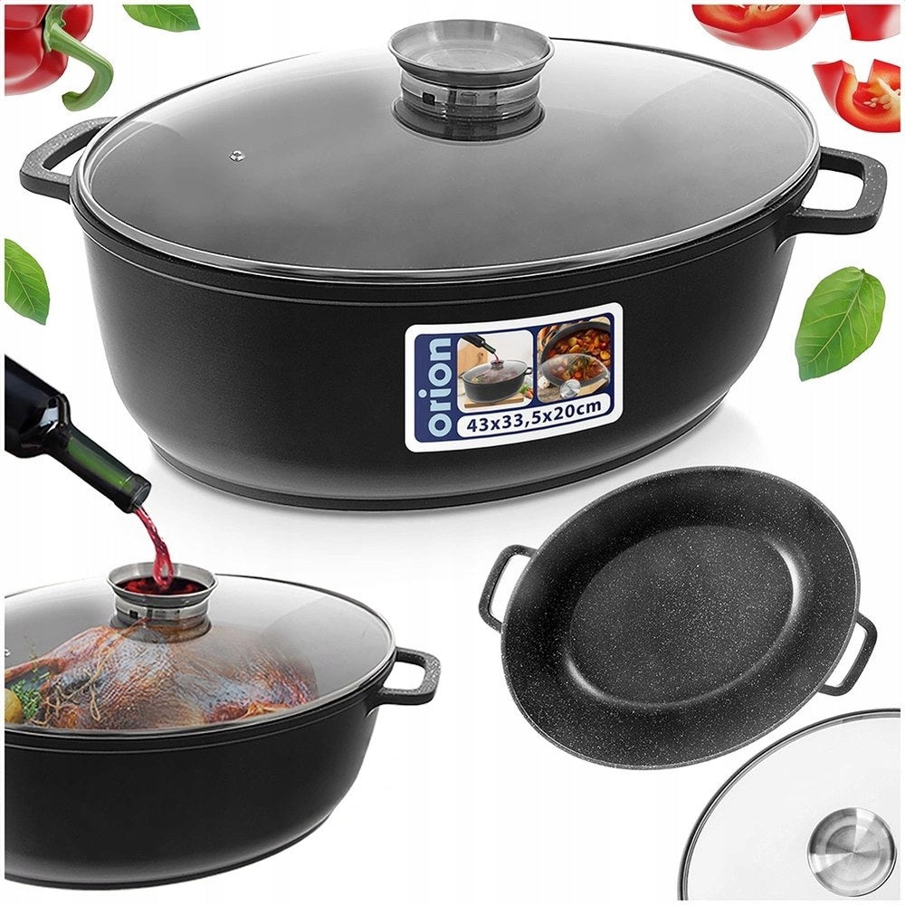 Brittany Granite Geese Nonstick Lid with Dispenser 12l