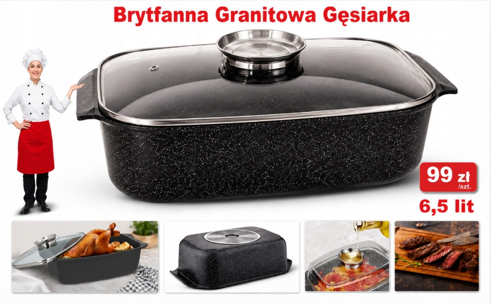 Brittany Granite Gooseberry 6,5L Induction Oven Pot