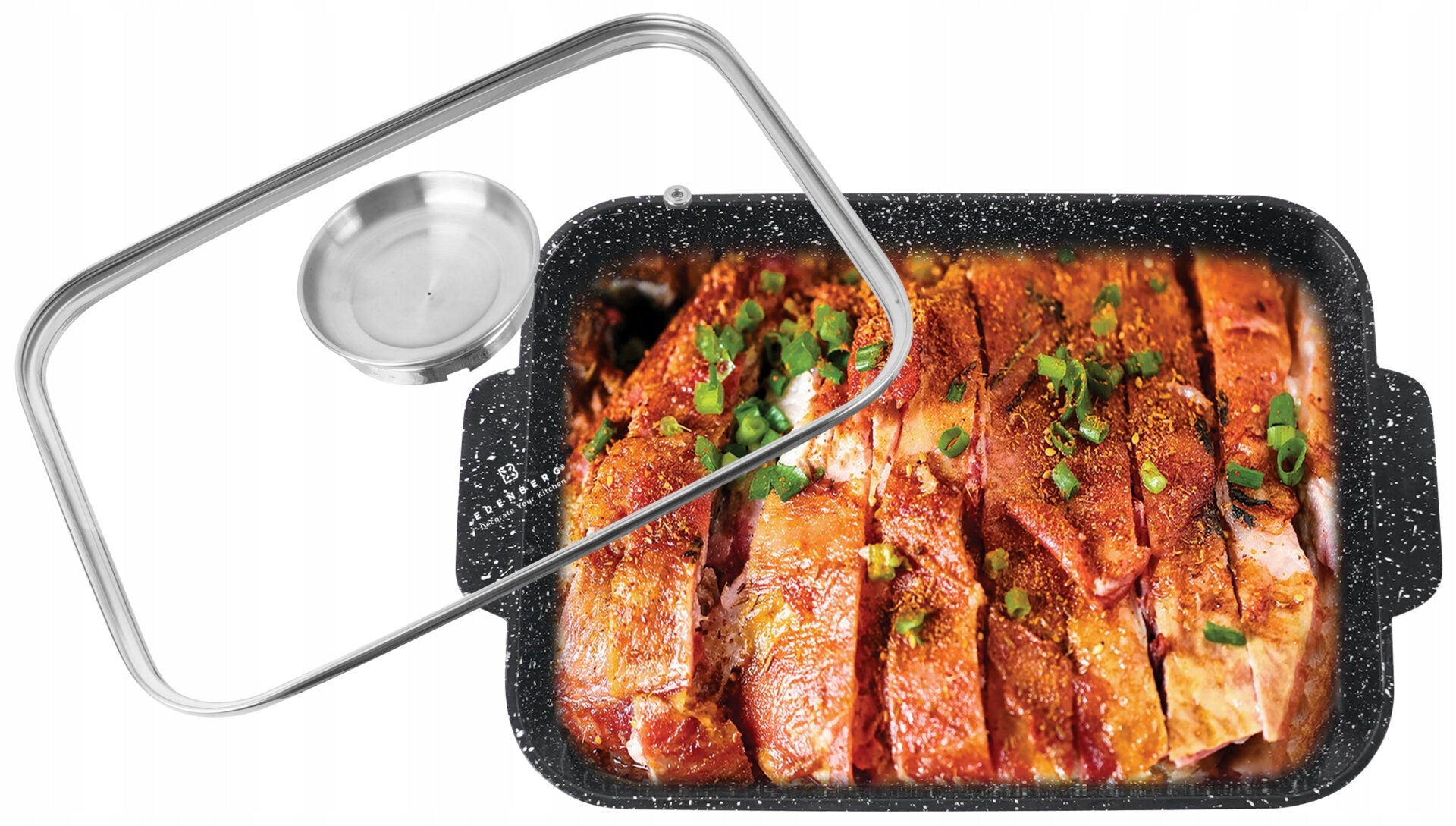 Brittany Pot Baking Dish 3,2L Marble Brittany 28 x 20 cm Packaging status original