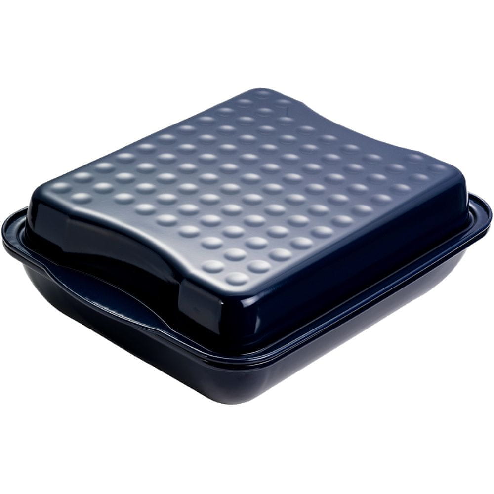 Brittany enamel baking mold with lid 42x34x8 Dr. Oetker
