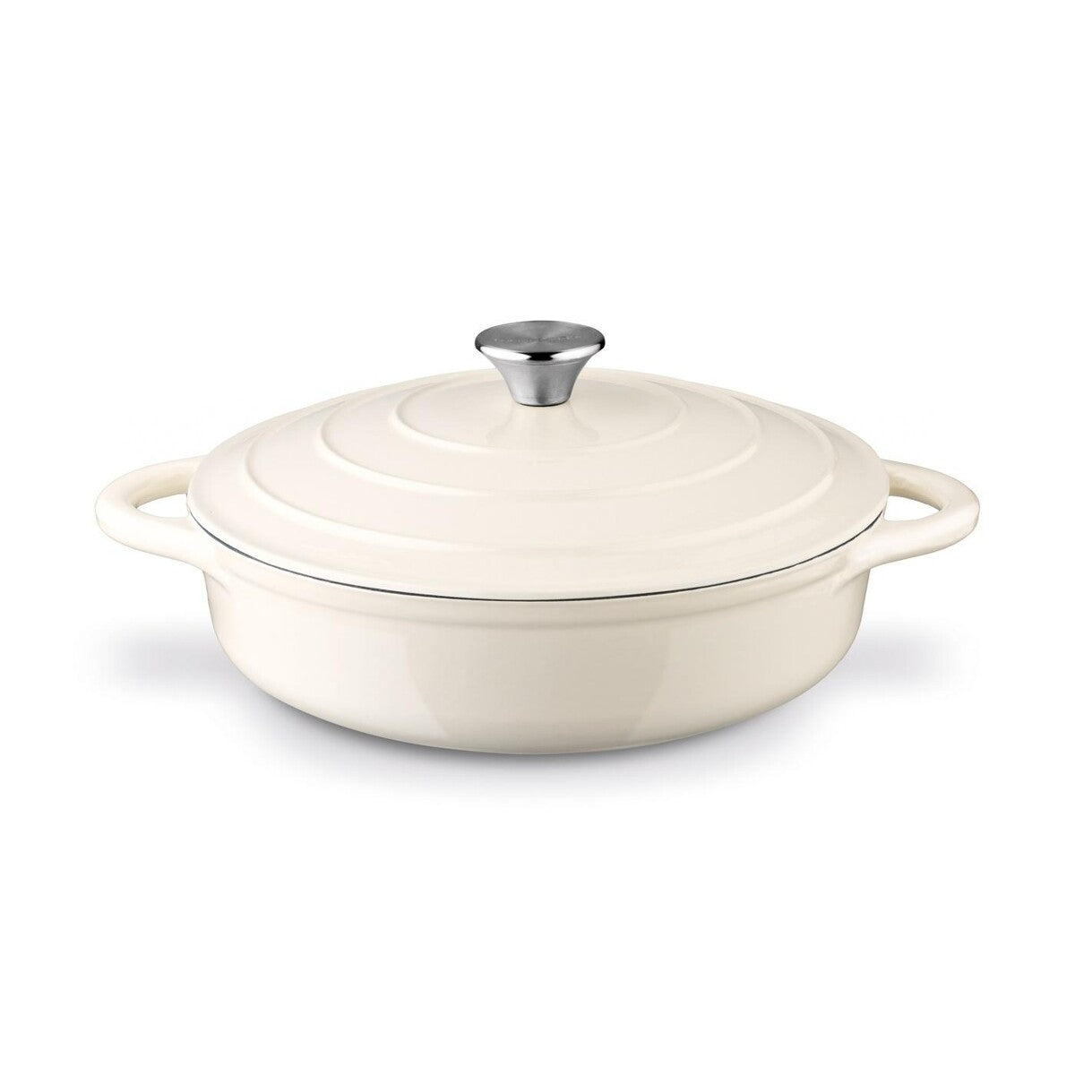Brittany gooseberry cast iron enameled gooseberry 3l 28x7 cm oval cream Brand Konighoffer